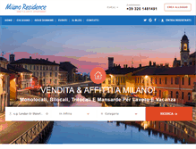 Tablet Screenshot of milanoresidence.com